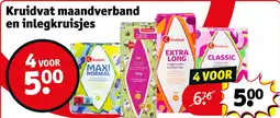 Kruidvat Kruidvat maandverband en inlegkruisjes aanbieding