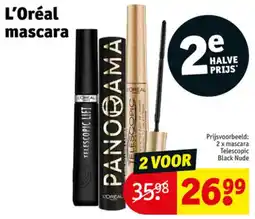 Kruidvat L'Oréal mascara aanbieding
