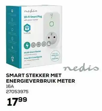 Smart stekker met energieverbruik meter