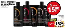 Kruidvat Syoss shampoo en conditioner aanbieding