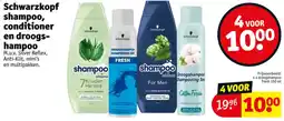 Kruidvat Schwarzkopf shampoo, conditioner en droogshampoo aanbieding
