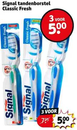 Kruidvat Signal tandenborstel Classic Fresh aanbieding