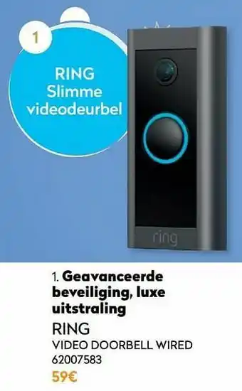 Krëfel Ring video doorbell wired aanbieding
