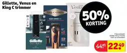 Kruidvat Gillette, Venus en King C trimmer aanbieding