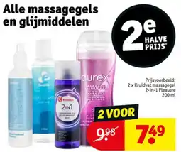 Kruidvat Alle massagegels en glijmiddelen aanbieding