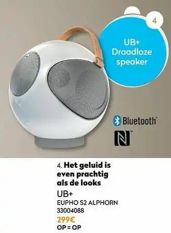 Krëfel Ub+ draadloze speaker eupho s2 alphorn aanbieding