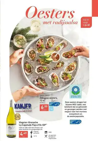 ALDI Zeeuwse Oesters, Viognier-grenache La Capelude Pays D'oc Igp aanbieding
