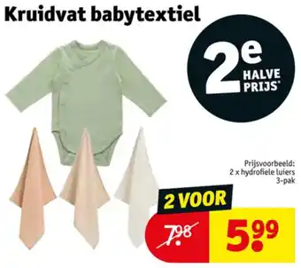 Kruidvat Kruidvat babytextiel aanbieding
