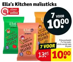 Kruidvat Ella's Kitchen maïssticks aanbieding