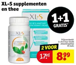 Kruidvat XL-S supplementen en thee aanbieding