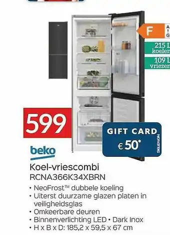 Beko Koel Vriescombi