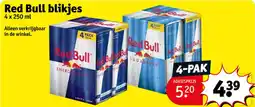 Kruidvat Red Bull blikjes aanbieding