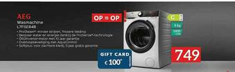 Selexion Aeg Wasmachine aanbieding