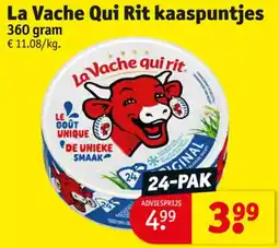 Kruidvat La Vache Qui Rit kaaspuntjes aanbieding