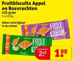Kruidvat Fruitbiscuits Appel en Bosvruchten aanbieding