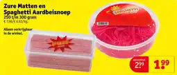 Kruidvat Zure Matten en Spaghetti Aardbeisnoep aanbieding