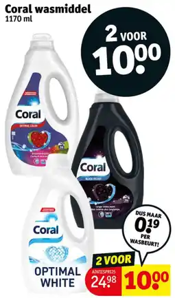 Kruidvat Coral wasmiddel aanbieding