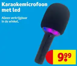 Kruidvat Karaokemicrofoon met led aanbieding