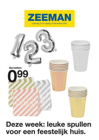 Zeeman Servetten aanbieding