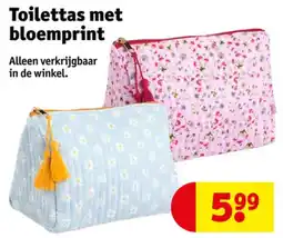 Kruidvat Toilettas met bloemprint aanbieding