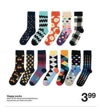 Zeeman Happy Socks aanbieding