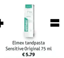 Kruidvat Elmex tandpasta Sensitive Original 75 m aanbieding