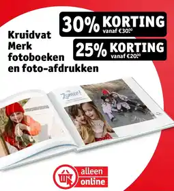 Kruidvat Kruidvat Merk fotoboeken en foto-afdrukken aanbieding