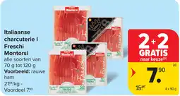 Carrefour Italiaanse charcuterie I Freschi Montorsi aanbieding
