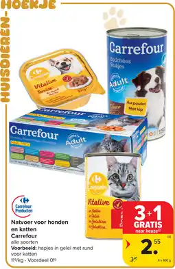 Carrefour Natvoer voor honden Carrefour aanbieding
