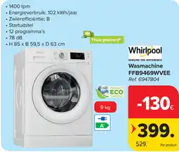 Carrefour Wasmachine FFB9469WVEE aanbieding