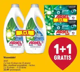 Delhaize Wasmiddel Ariel aanbieding