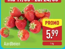 ALDI Aardbeien aanbieding