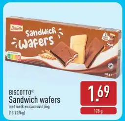 ALDI BISCOTTO Sandwich wafers aanbieding