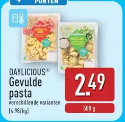 ALDI DAYLICIOUS Gevulde pasta aanbieding