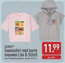 ALDI DISNEY Sweatshirt met korte mouwen Lilo & Stitch aanbieding