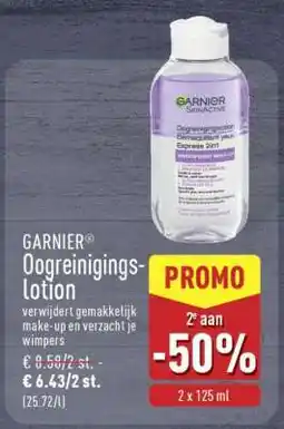 ALDI GARNIER Oogreinigingslotion aanbieding