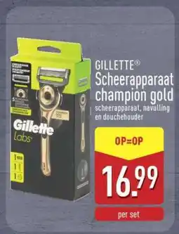 ALDI GILLETTE Scheerapparaat champion gold aanbieding