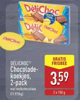 ALDI DÉLICHOC Chocolade-koekjes, 2-pack aanbieding