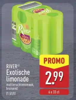ALDI RIVER Exotische limonade aanbieding