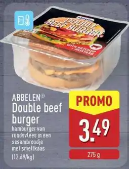 ALDI ABBELEN Double beef burger aanbieding