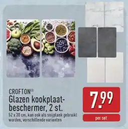 ALDI CROFTON Glazen kookplaatbeschermer, 2 st aanbieding