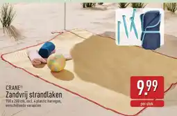 ALDI CRANE Zandvrij strandlaken aanbieding