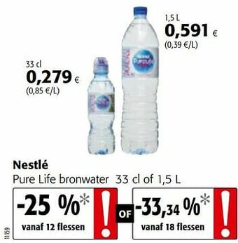 Colruyt Nestlé pure life bronwater aanbieding