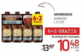 Spar Colruyt Grimbergen winterbier aanbieding