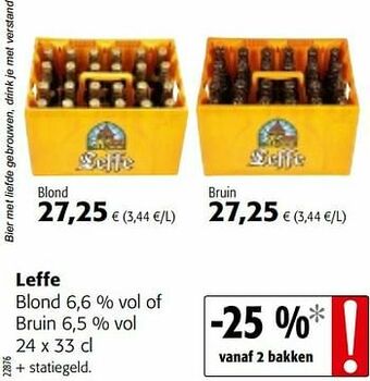 Colruyt Leffe blond of bruin aanbieding