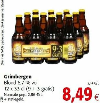 Colruyt Grimbergen blond aanbieding