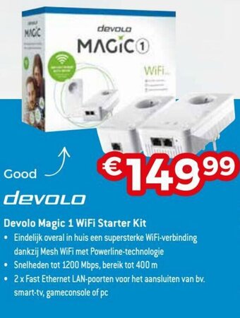 Exellent Devolo Magic 1 WiFi Starter Kit aanbieding