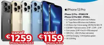 iPhone 13 Pro - IPHMLV/W, iPhone 13 Pro MAX - IPHMLL