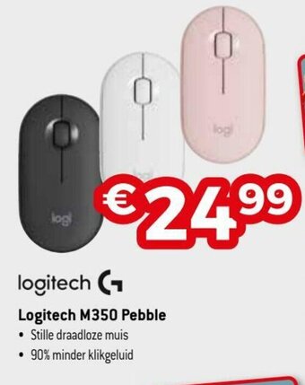 Exellent Logitech M350 Pebble aanbieding