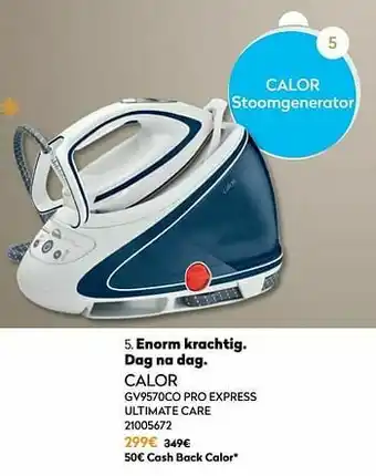 Krëfel Calor stoomgenerator gv9570co pro express ultimate care aanbieding